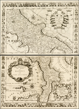 Italy and Balearic Islands Map By Vincenzo Maria Coronelli