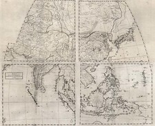Asia, Asia, China, Southeast Asia, Australia & Oceania and Australia Map By Giovanni Battista Nicolosi