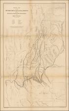 Arizona, Utah and Utah Map By Clarence E. Dutton