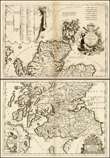 [Scotland]  Scotia Parte Settentrionale . . . [and] Scotia Partie Meridionale . . . By Vincenzo Maria Coronelli