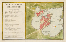 New England Map By Jacques Nicolas Bellin