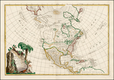 Alaska and North America Map By Jean Janvier