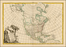 Alaska, North America and Canada Map By Jean Janvier