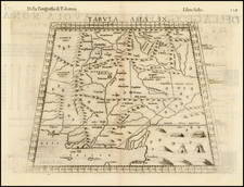 India and Central Asia & Caucasus Map By Girolamo Ruscelli