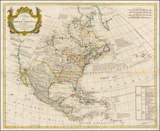 United States and North America Map By John Bowles