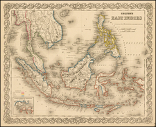 Southeast Asia, Philippines and Other Pacific Islands Map By G.W.  & C.B. Colton