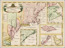 New England, Mid-Atlantic and Caribbean Map By Edward Wells