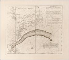 Atlantic Ocean, United States, New England, Mid-Atlantic, Florida, Southeast and North America Map By George Louis Le Rouge / Timothy Folger