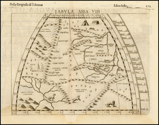 India and Central Asia & Caucasus Map By Girolamo Ruscelli