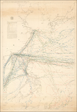 China, Japan, Korea, Southeast Asia and Philippines Map By Matthew Fontaine Maury