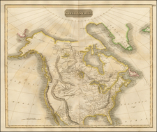 North America Map By John Thomson