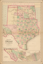 Texas and Plains Map By O.W. Gray