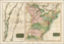 United States and Canada Map By John Thomson