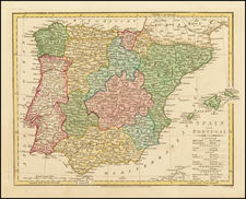 Spain and Portugal Map By Robert Wilkinson