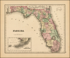 Florida Map By O.W. Gray