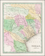 Texas Map By Thomas Gamaliel Bradford