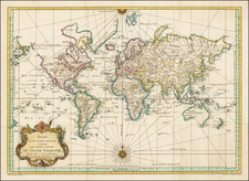 World, World, Australia & Oceania, Australia, Oceania and New Zealand Map By Jacques Nicolas Bellin