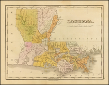 Louisiana Map By Anthony Finley