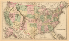 United States Map By O.W. Gray