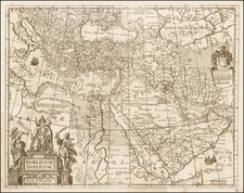 Central Asia & Caucasus, Middle East and Turkey & Asia Minor Map By Pietro Todeschi