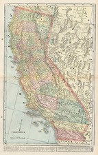 California Map By George F. Cram