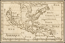 North America and California Map By Anonymous