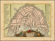 Netherlands Map By Nicolas de Fer