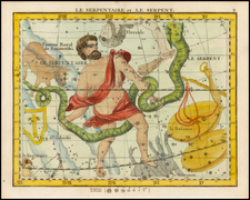 Celestial Maps Map By John Flamsteed / MJ Fortin