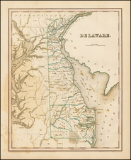 Mid-Atlantic Map By Thomas Gamaliel Bradford