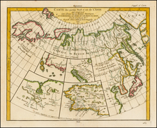 China, Japan, Russia in Asia and California Map By Denis Diderot