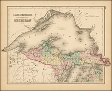 Midwest and Michigan Map By O.W. Gray