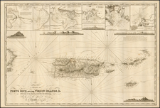 Caribbean Map By C W Hobbs