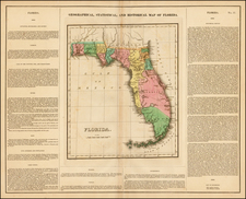 Florida Map By Henry Charles Carey  &  Isaac Lea