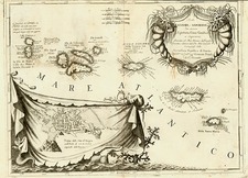 World, Atlantic Ocean, Europe, Portugal and Balearic Islands Map By Vincenzo Maria Coronelli