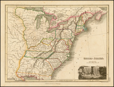 United States and Southeast Map By John Thomson  &  John Wyld