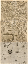 India, Other Islands and Central Asia & Caucasus Map By Giovanni Francesco Camocio