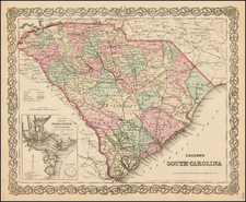 Southeast Map By Joseph Hutchins Colton