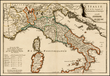 Italy Map By Nicolas de Fer