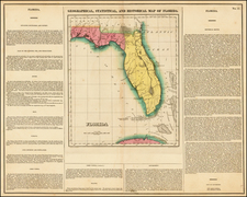 Florida Map By Henry Charles Carey  &  Isaac Lea