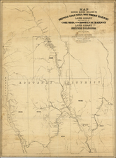 British Columbia Map By British Columbia Land Department