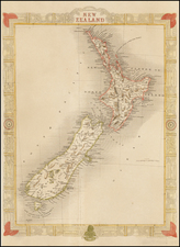 New Zealand Map By John Rapkin