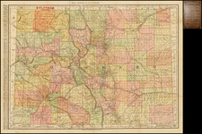 Southwest, Rocky Mountains and Colorado Map By Rand McNally & Company