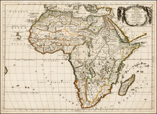 Africa and Africa Map By Guillaume Sanson  &  Pierre Mariette