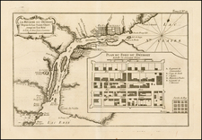 Midwest and Canada Map By Jacques Nicolas Bellin