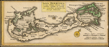 Atlantic Ocean, Caribbean and Bermuda Map By Homann Heirs