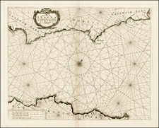 Spain and Mediterranean Map By Vincenzo Maria Coronelli