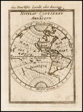 Western Hemisphere, South America and America Map By Alain Manesson Mallet