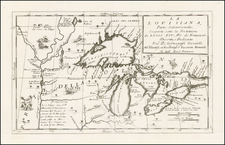 Midwest and Canada Map By Vincenzo Maria Coronelli