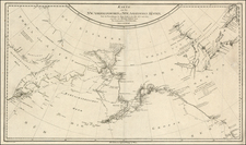 World, Alaska, Pacific and Canada Map By Franz Anton Schraembl