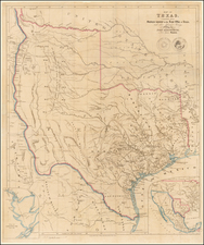 Texas and Southwest Map By John Arrowsmith